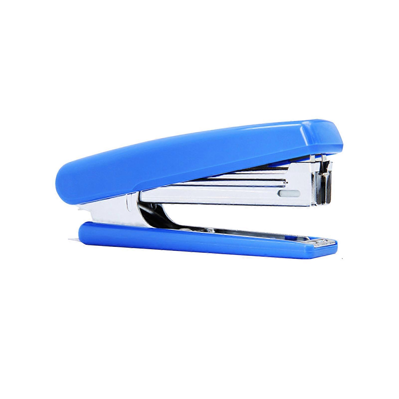 Desk Stapler Blue Metal 12 Sheets Capacity Portable Office Use