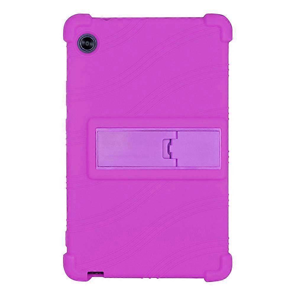 Shockproof Stand Silicone Soft Skin Case For Huawei C3 2020 8.0-Inch Tablet BZD-W00/AL00 Violet