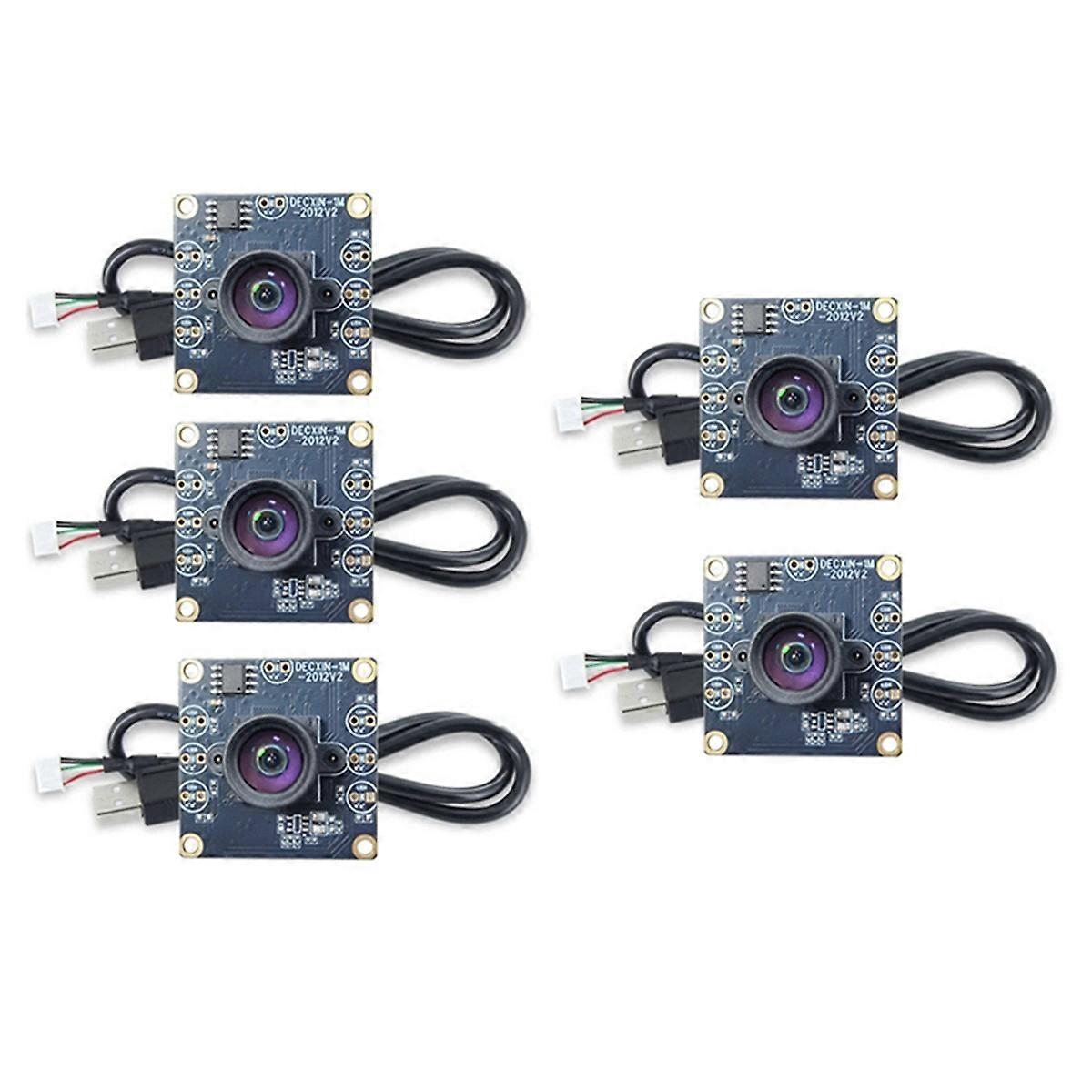 5Pcs 100 Degree Camera Module 1MP OV9732 1280x720 USB Free Driver Manual Focus with 60CM USB Cable for WinXP/7/8
