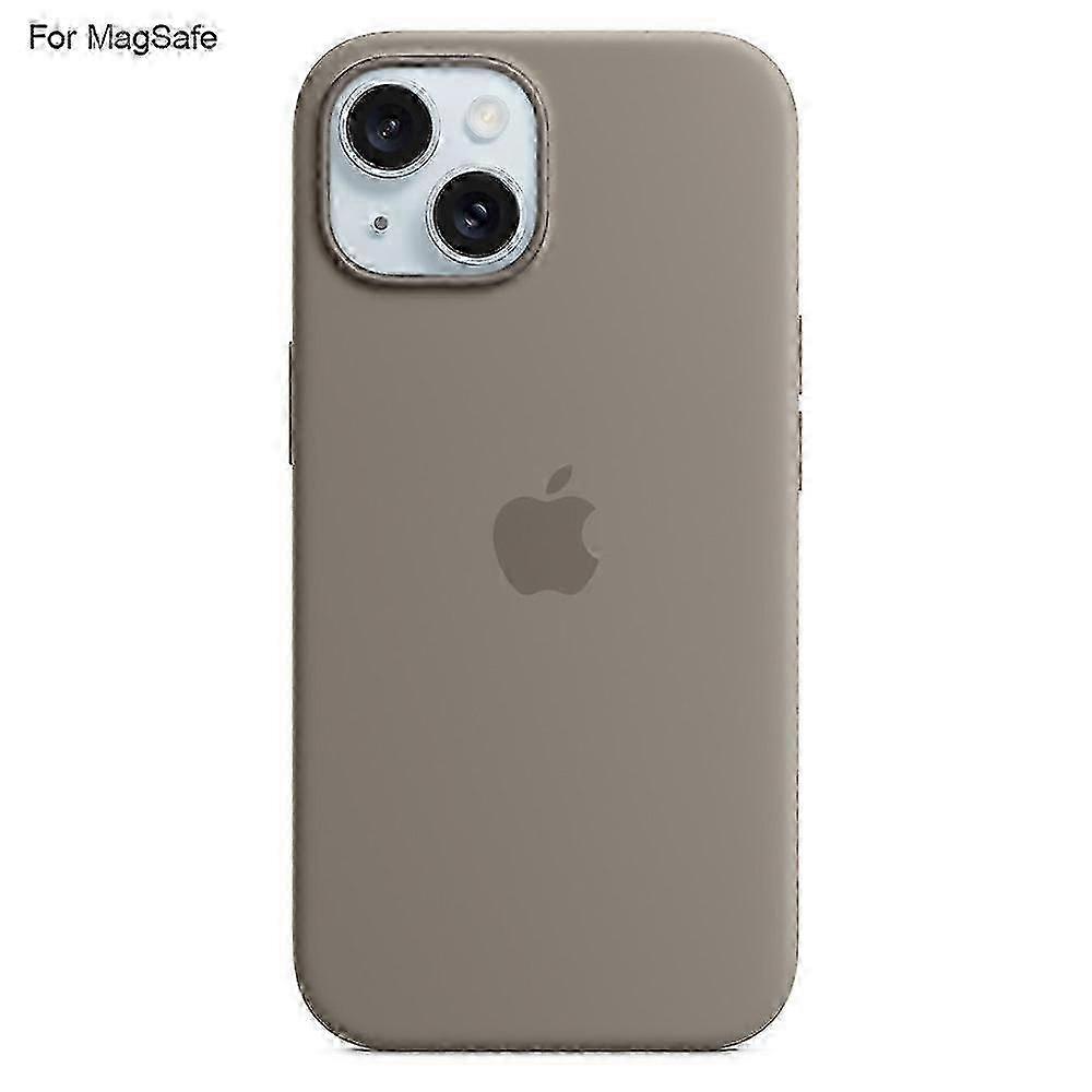 Iphone 15 Case with Magsafe Compatibility - Liquid Silicone with Induction Popover for Mi Phone Back Cover
