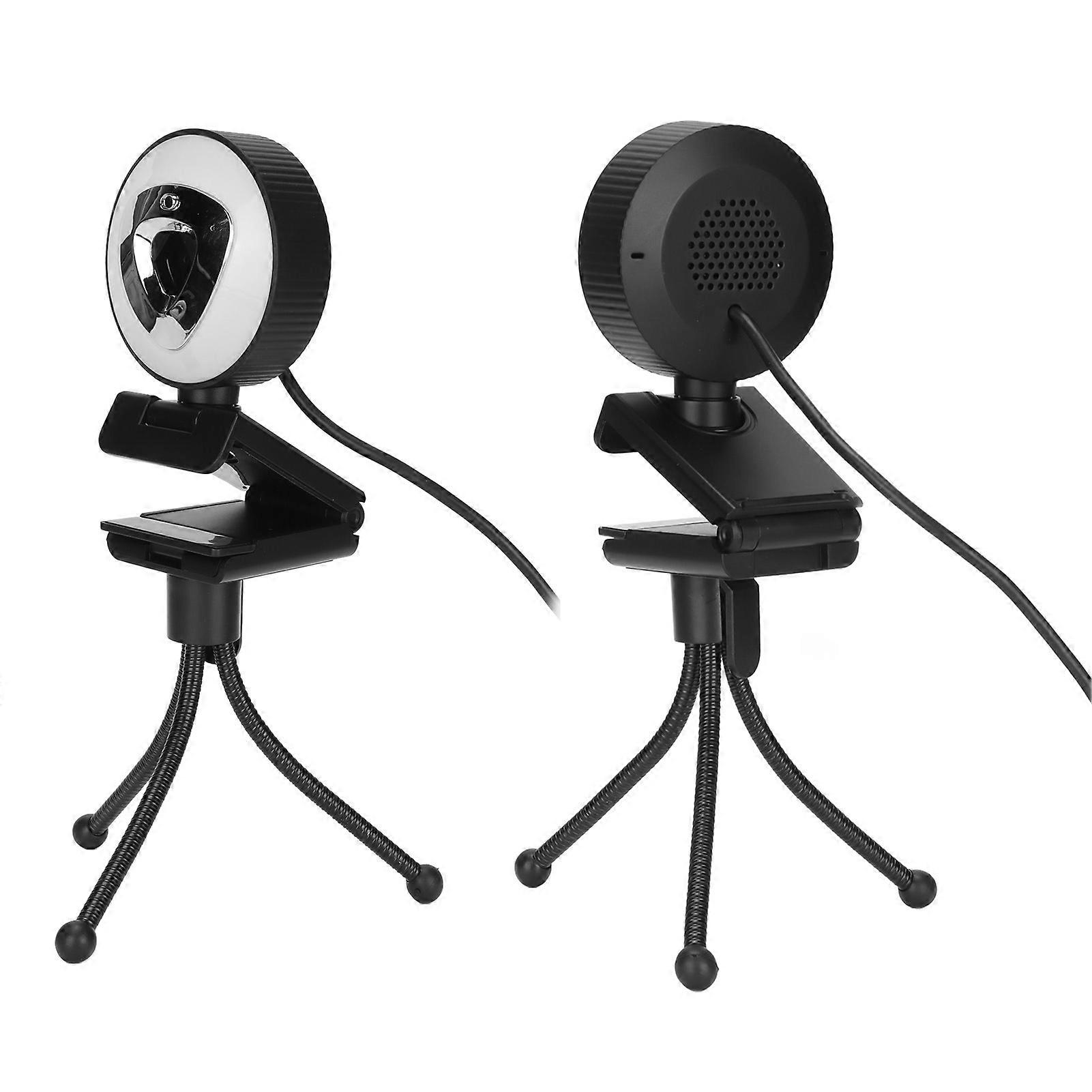 BAINA HD 1080P Webcam 30FPS with Mic & 3-Level Fill Light