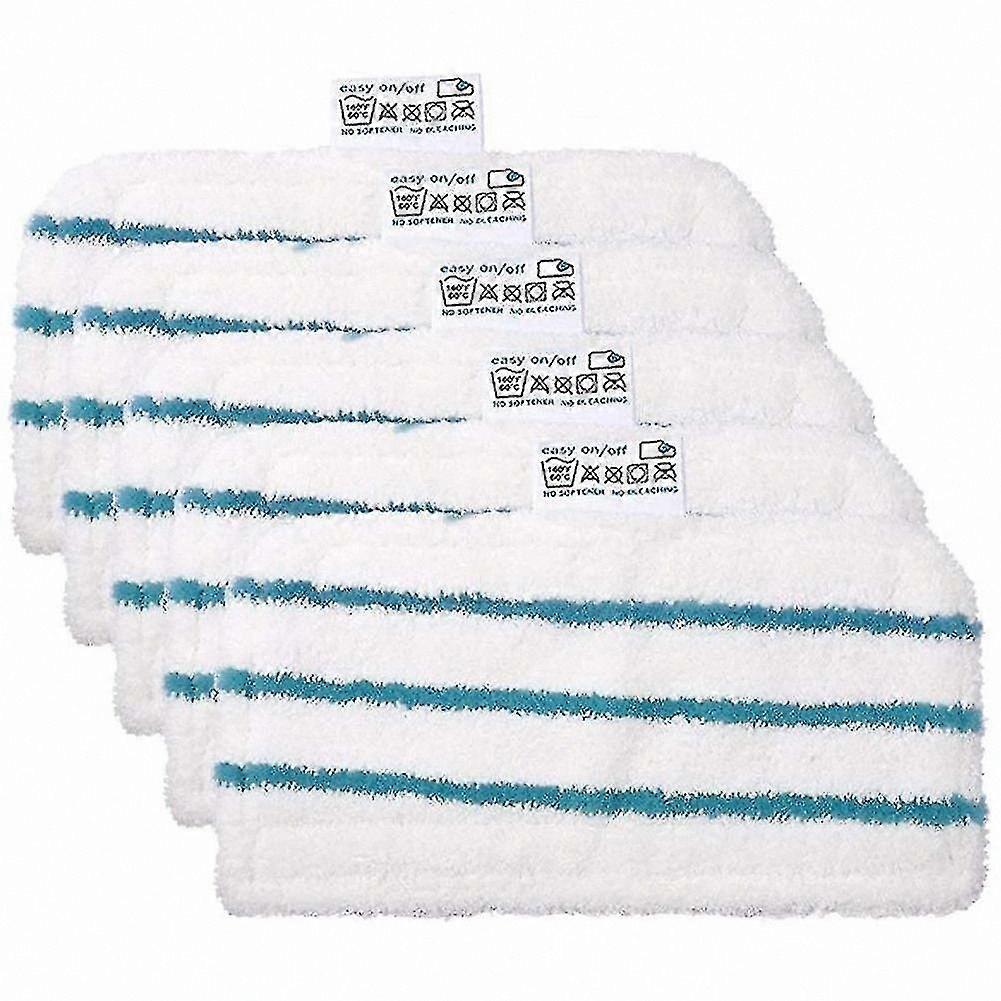 Reusable Microfiber Mop Pads, Washable Cleaning Refills for All Standard Mops, 5-Pack