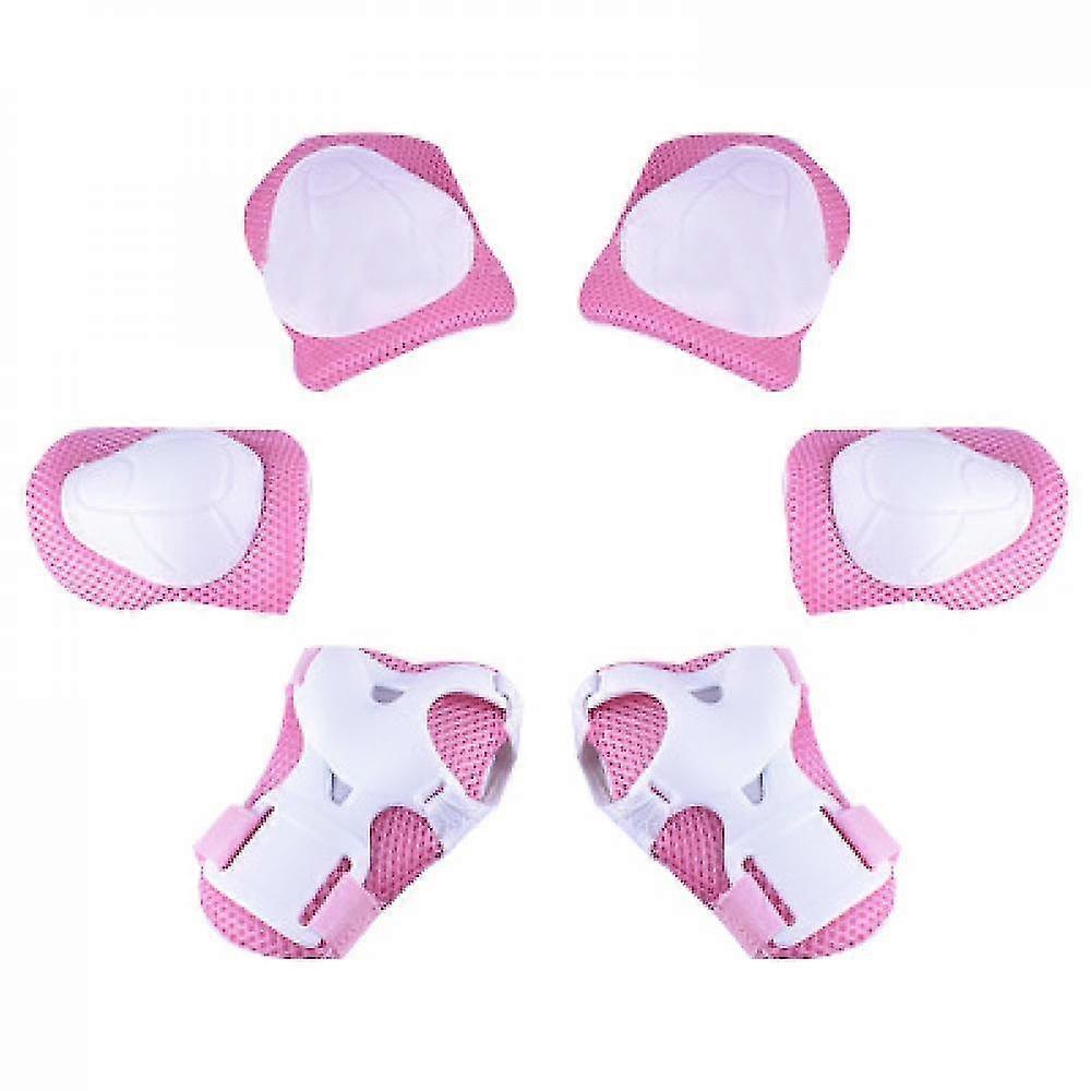 Barn skyddsutrustning set knäskydd för barn (rosa)