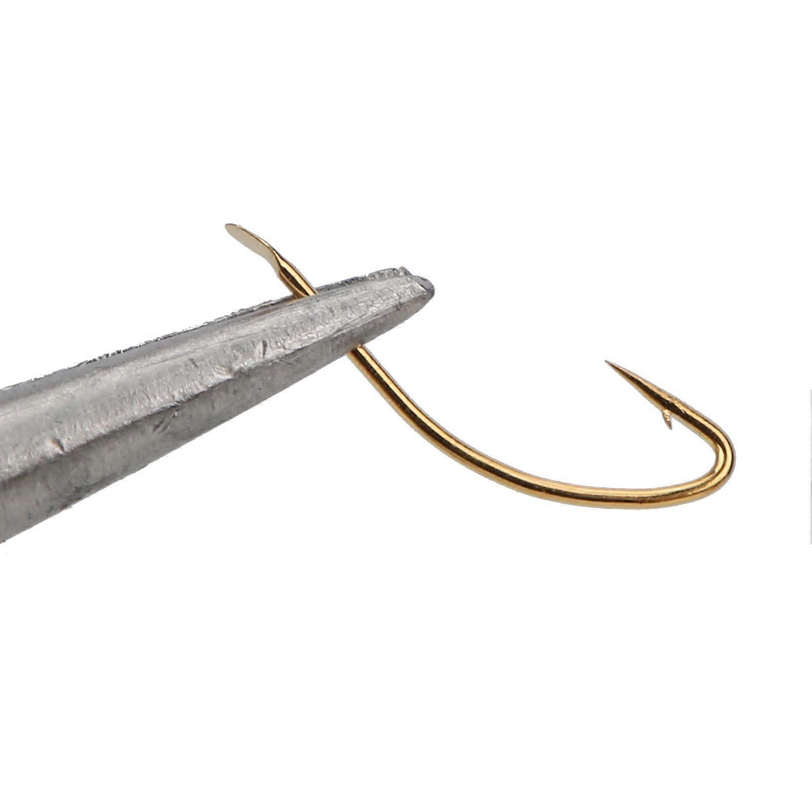 5-Pack High Carbon Steel Fishing Hooks, Sharp Barb, 10g, Compact