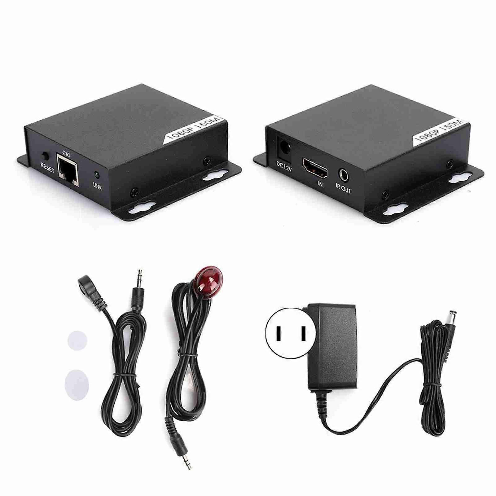 150m/492ft 1080P HDMI Extender Kit - Lossless Transmission, Easy Setup, IR Control