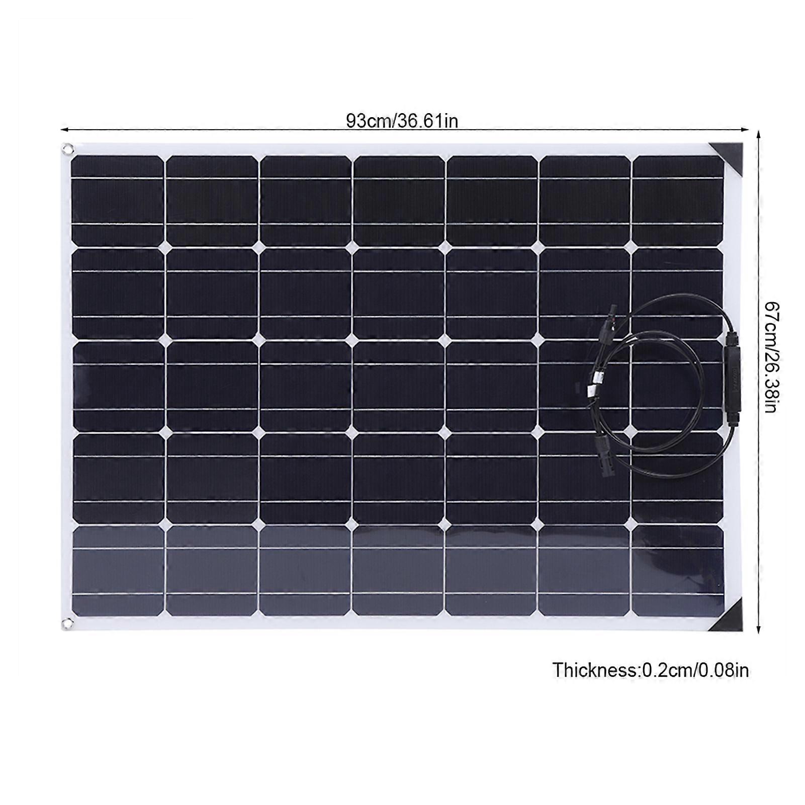 150W Flexible Solar Panel with 20A Controller & 10M Cable, 92.5x67cm
