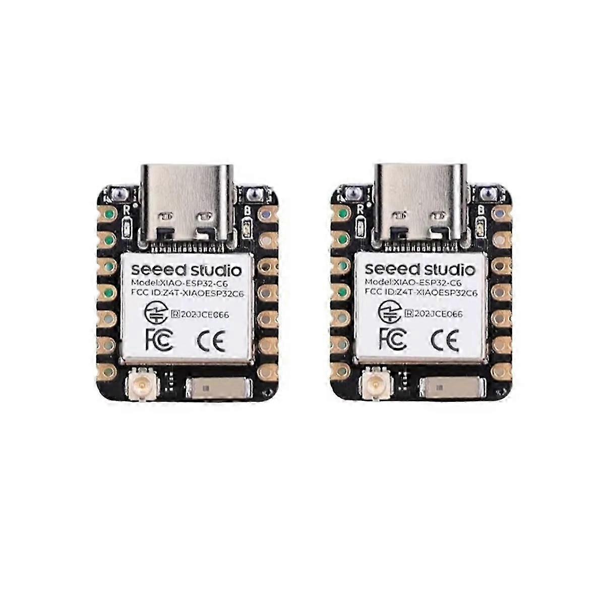 For XIAO ESP32C6-2.4 GHz WiFi 6,Bluetooth 5.3 for Zigbee Thread (802.15.4),ESP Rain Maker, IoT, 2Pc