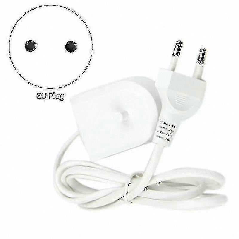 EU Plug Toothbrush Charger Replacement Kit for Electric Toothbrush White