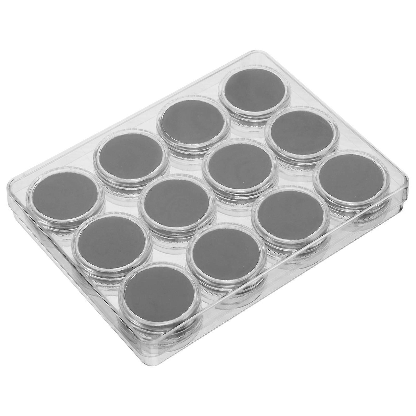 Acrylic Gemstone Display Case for Storage 4Sets Black Jewelry Boxes