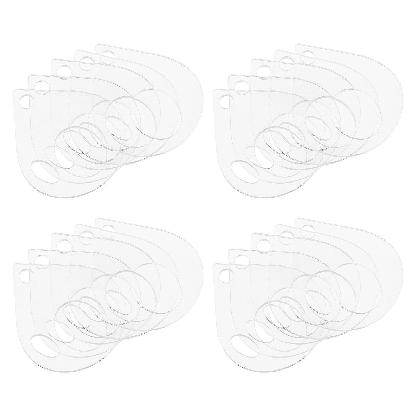 Sewing Thread Storage Acrylic Bobbins for Craft DIY 80Pcs Clear