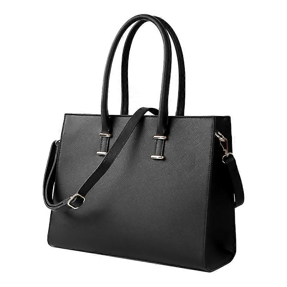 PU Large Capacity Handbag for Storage with Shoulder Strap 1Pcs