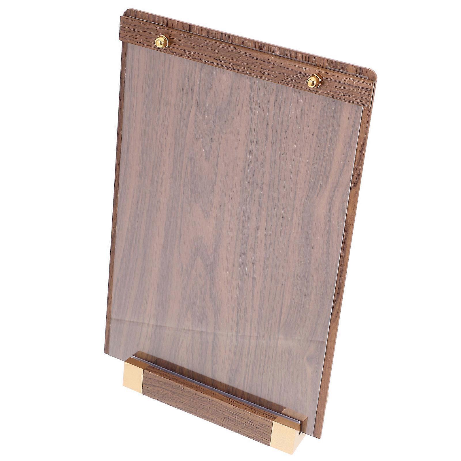 Wood Plaque Vertical Display Holder for Certificates 4Pcs Set