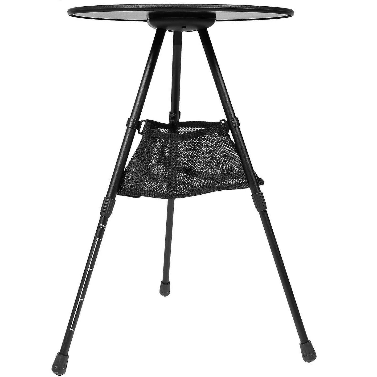 Metal Foldable Table Camping Equipment Round Shape Waterproof Weather-Resistant Portable Table 1Pcs