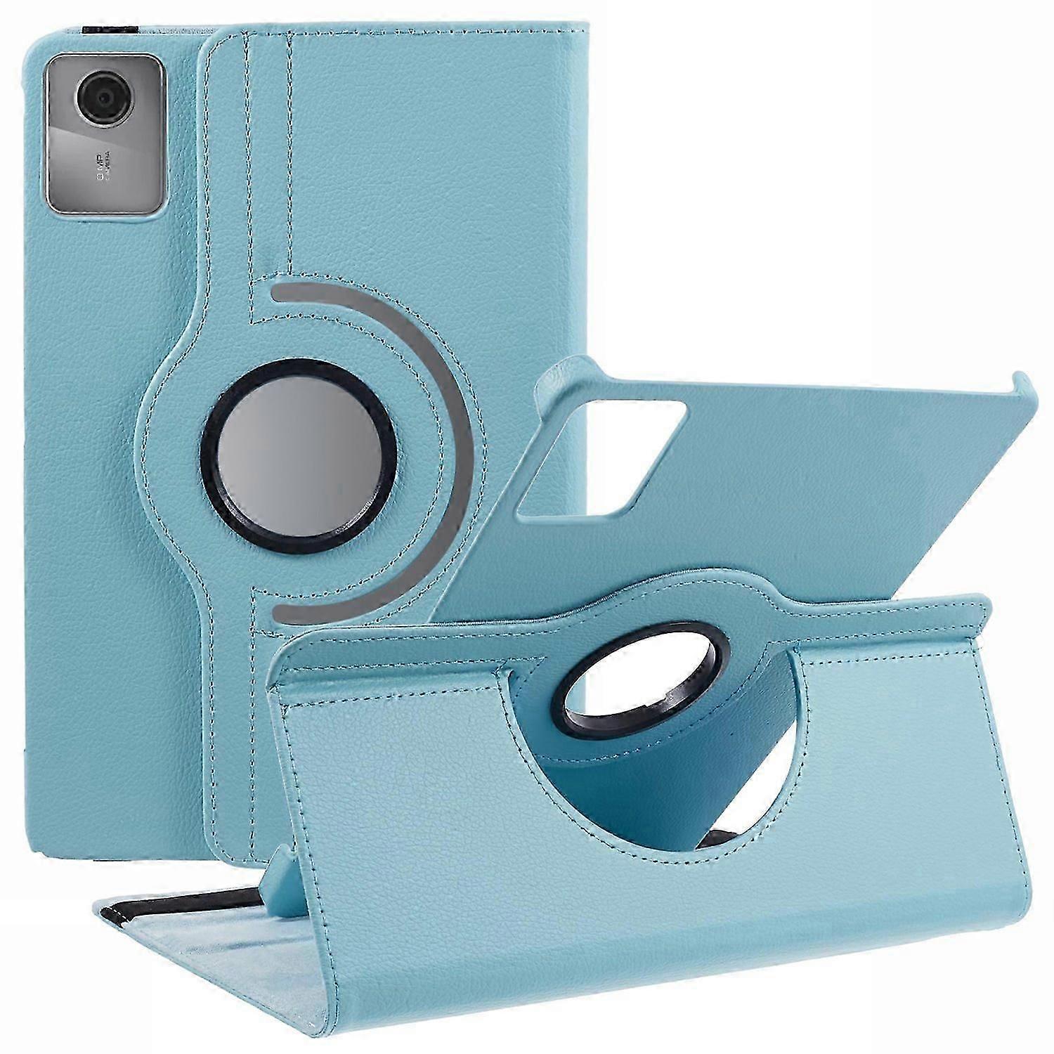 suitable for For Lenovo Tab M11 Xiaoxin Pad 11 2024 Leather Case Rotating Stand Tablet Cover - Green