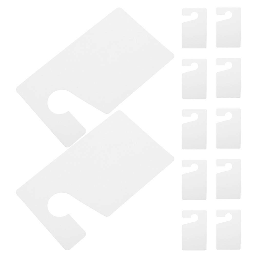 White Parking Permit Tags for Vehicles with 15Pcs DIY Car Hang Holders