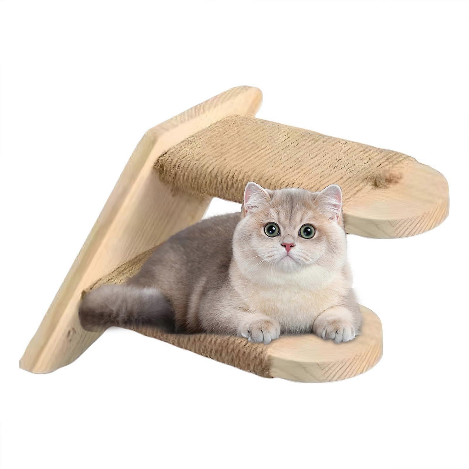 Floating Wall Shelves For Cats Wall Mounted Multi Tier Cat Steps Small SpaceSaving Cat Stairs For Playing And Resting