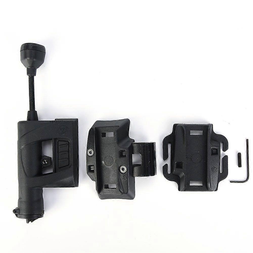 Outdoor Night Helmet Charging Light Lighting 4 Modes Flashlight Accessory Mount NE05006(BK)