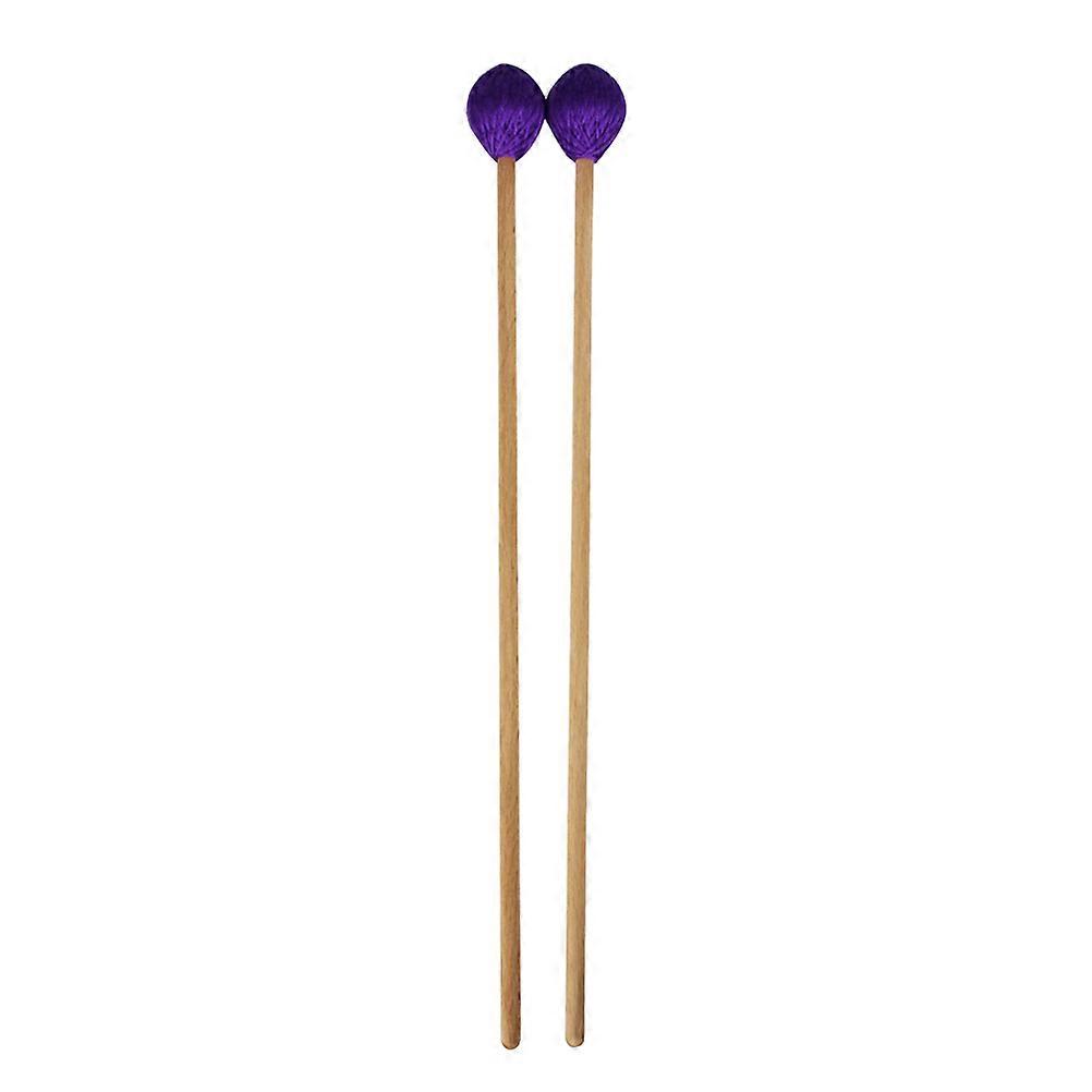 Musical Tools Wooden Drumsticks Mallet for Playing Use One Pair Purple