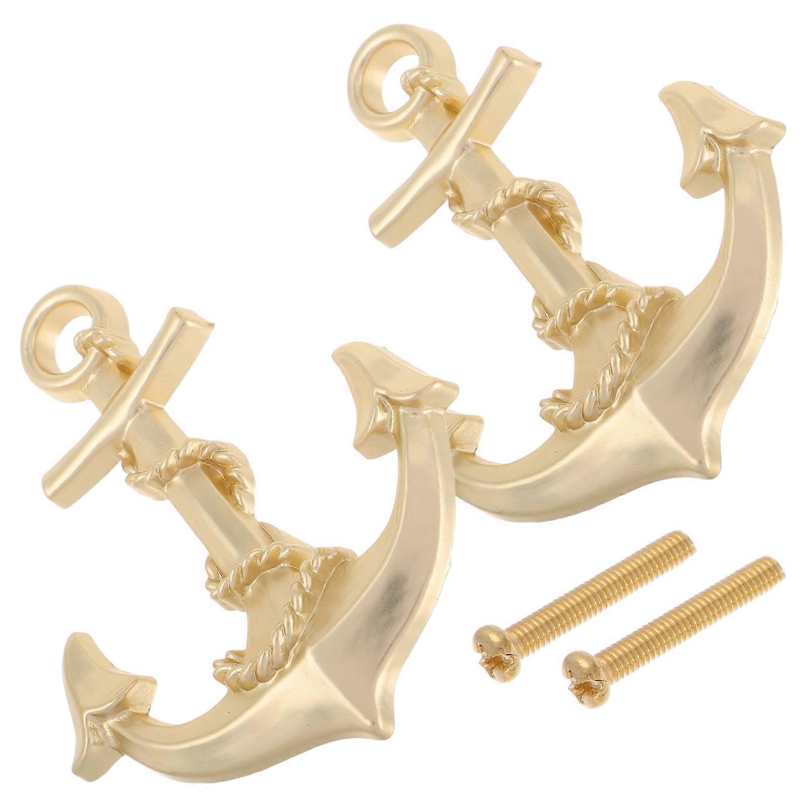 Nautical Decorative Knobs Cabinet Drawer Pulls Vintage Set 6Pcs