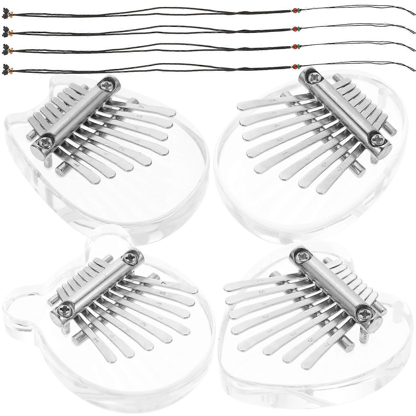 16Pcs Mini Kalimba 8 Note Thumb Piano for Music Assorted Colors Set