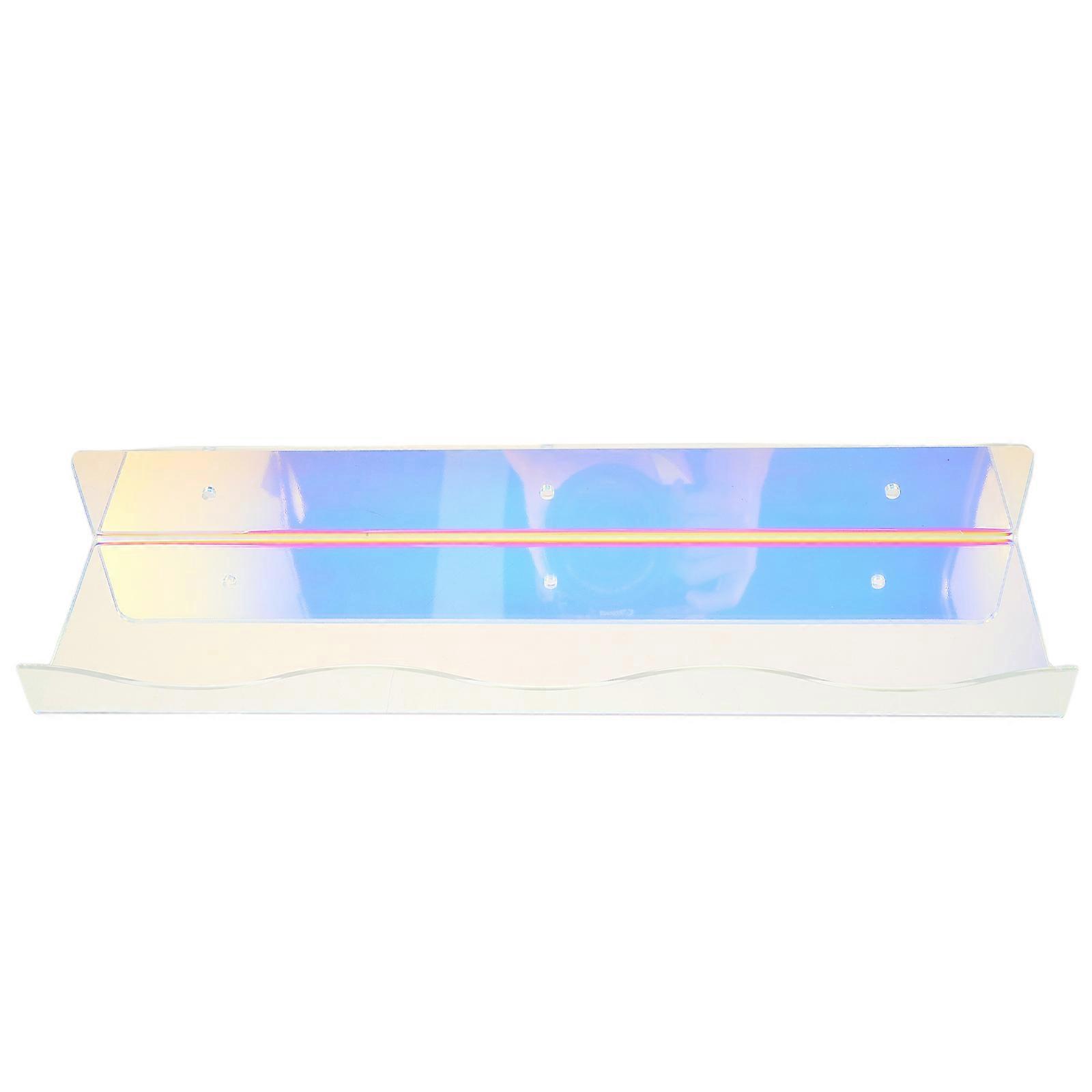 Multicolor Acrylic Floating Shelves for Wall Mounted Display 4Sets for Perfume