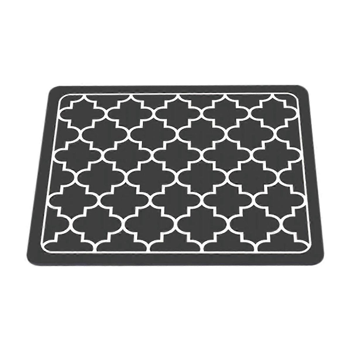 Coffee Mat Absorbent Dish Drying Mat Dark Gray 50X30cm