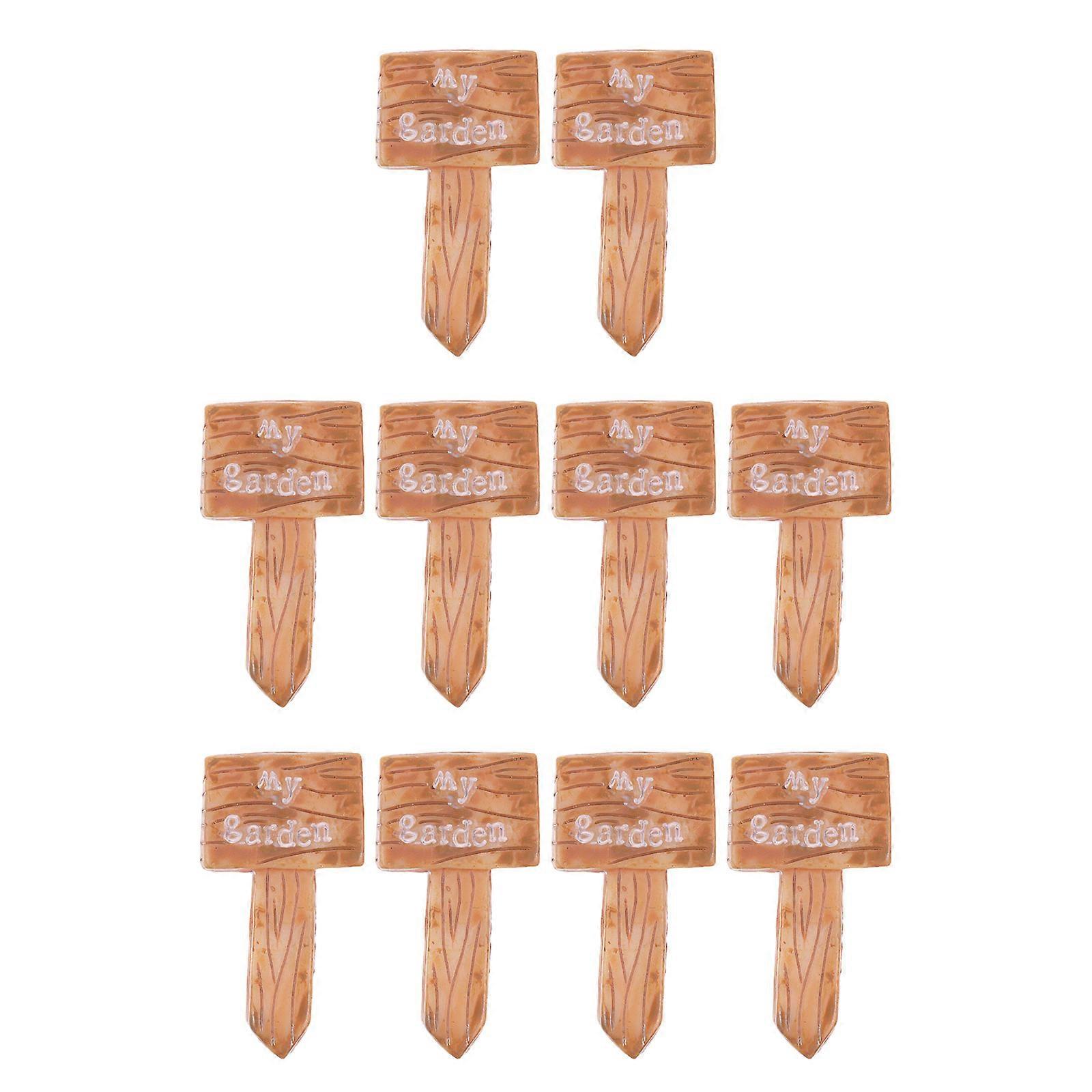Micro Guidepost Decors Resin Bonsai Ornament for Decoration 30Pcs