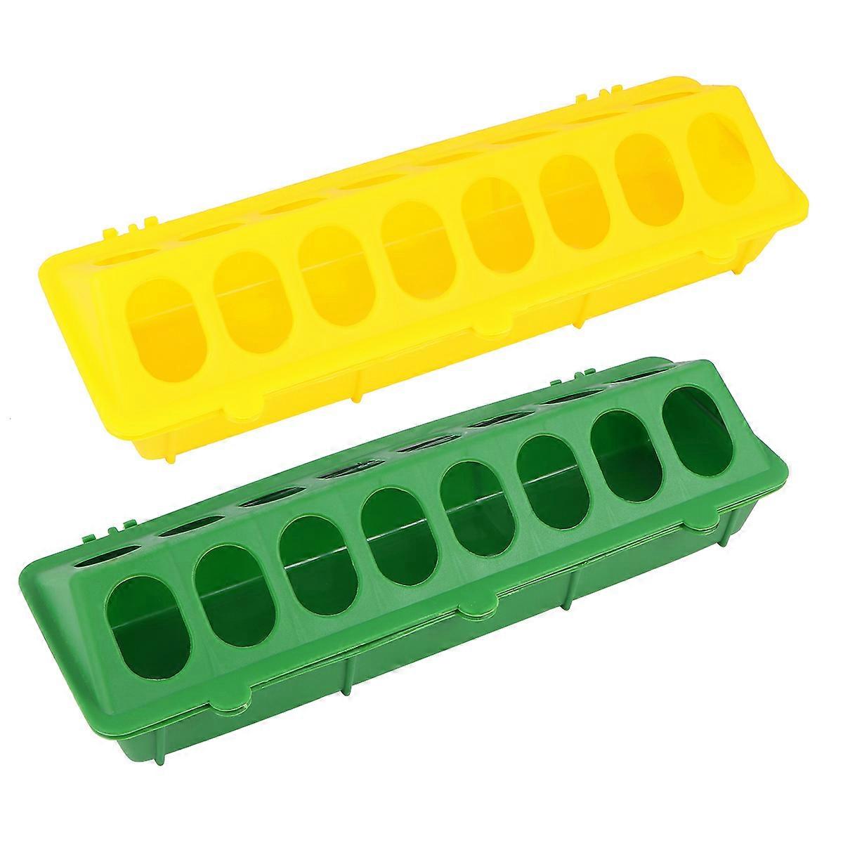 Pigeon Feeding Dish Plastic Pigeon Feeder for 4Pcs with Convenient Filling