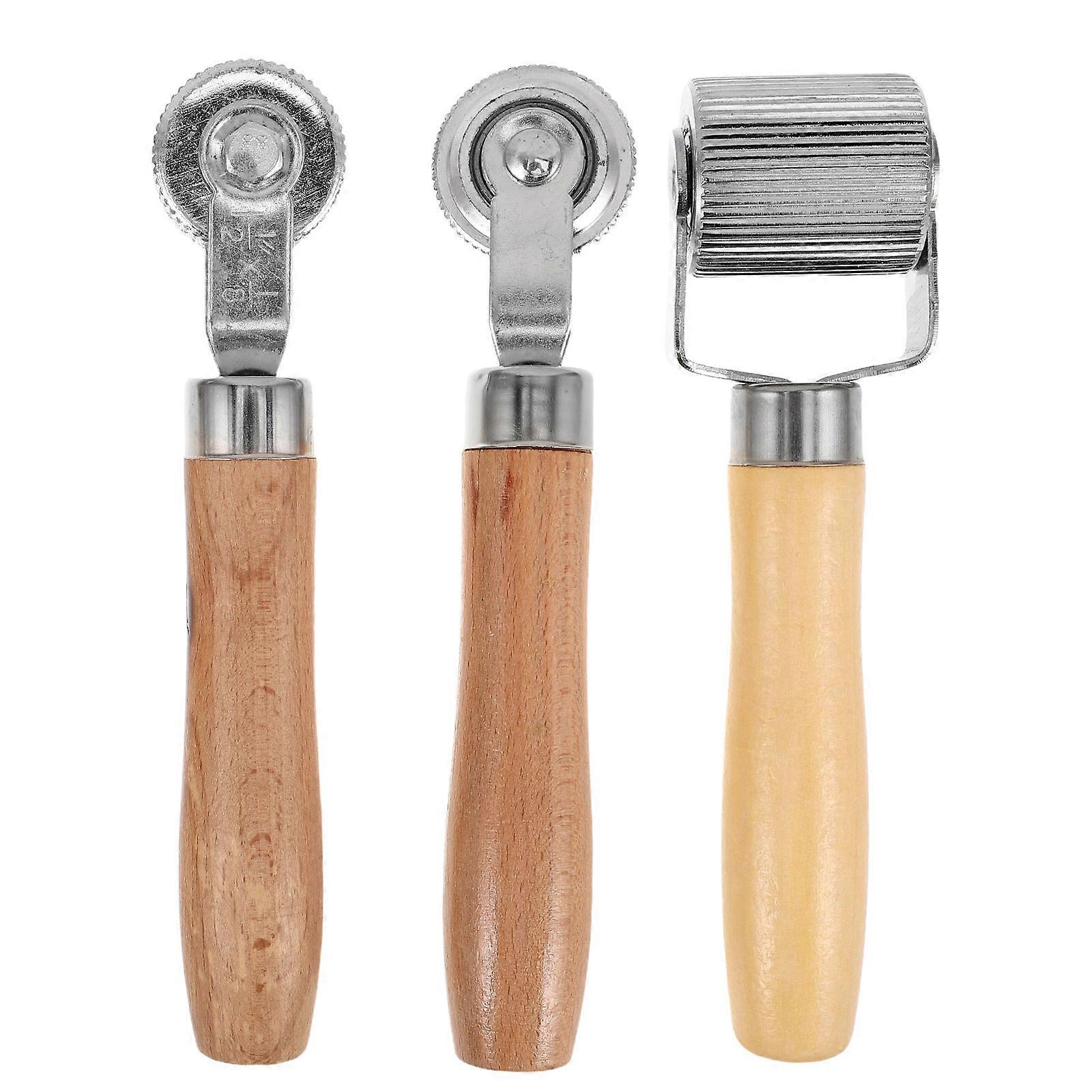 Car Soundproofing Roller Tool Set with Wooden Handle for Tire Repair 9Pcs