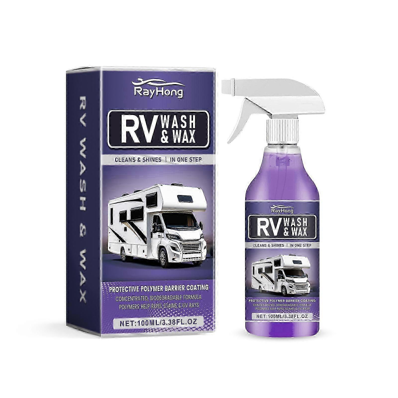 Motorhome Cleaning Solution, One Step Cleaning Easy Decontamination Bright As New Anti-Uv Coating Agent 100ml