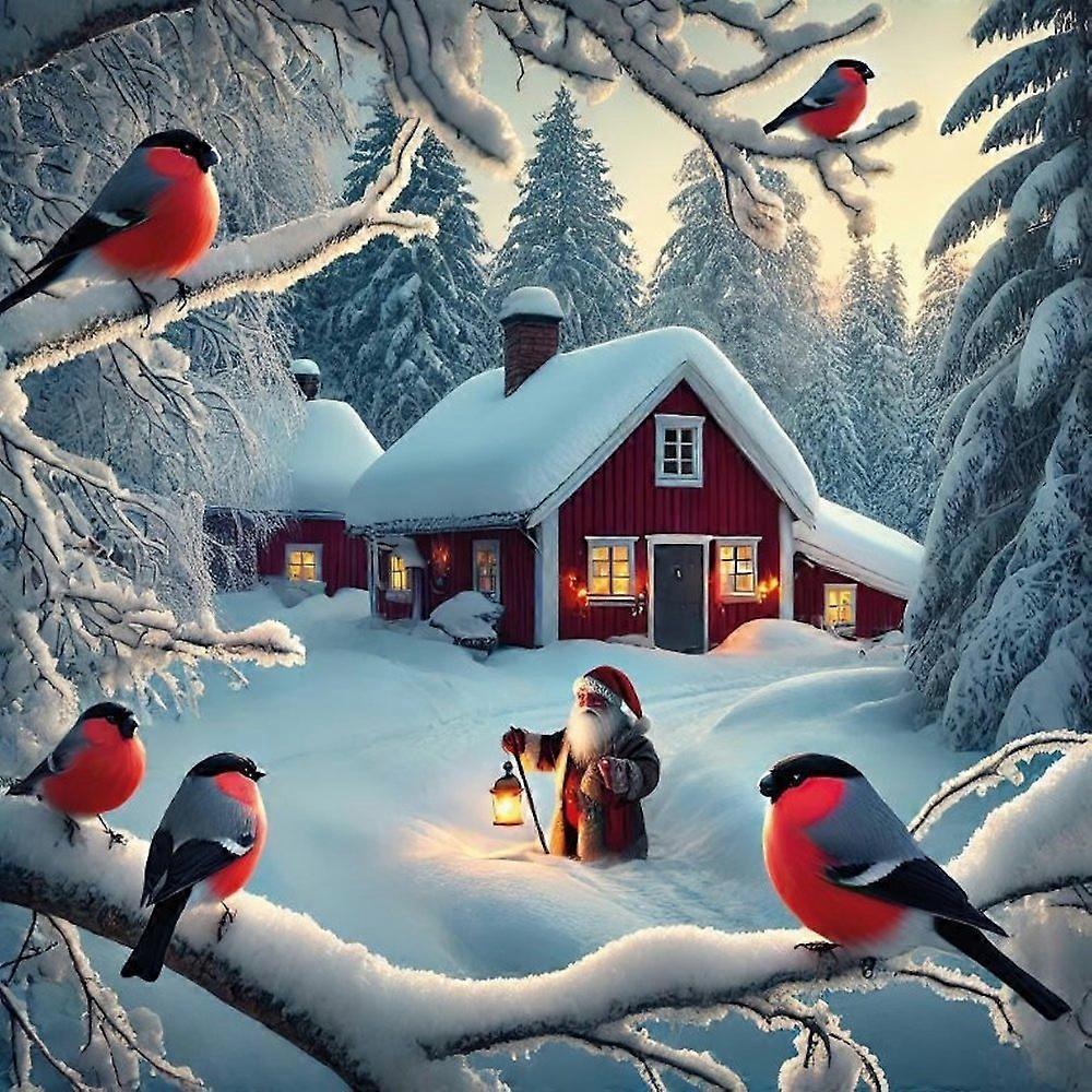 Servietter Julemanden Dompap 20-pak