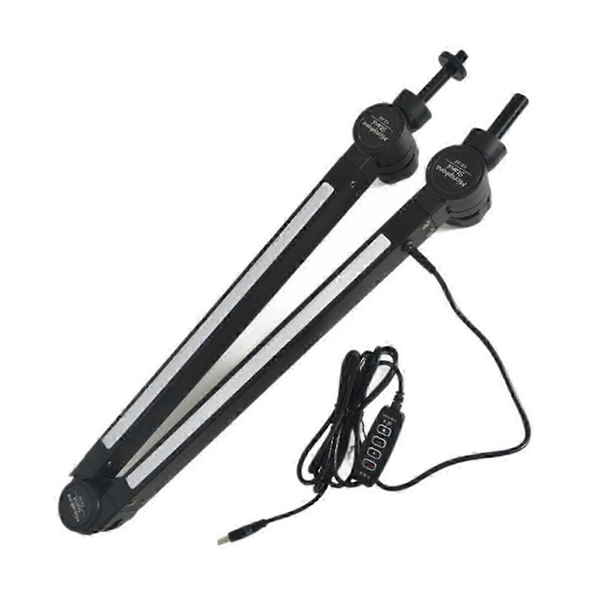 RGB Microphone Arm Stand Mic Arm Holder with RGB Light Rotatable Suspension Boom Scissor Stand for