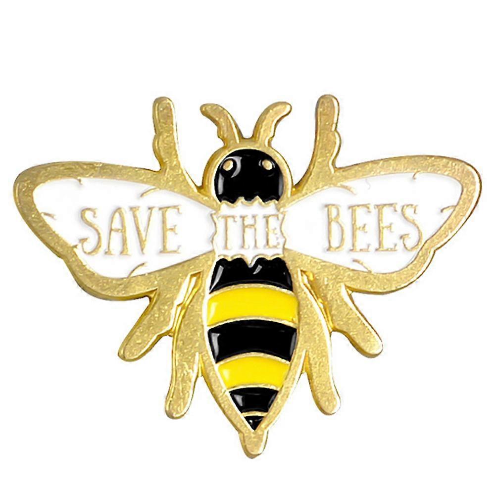 Clothes Accessories Bee Brooch Pin for Decor 3Pcs White Yellow Set