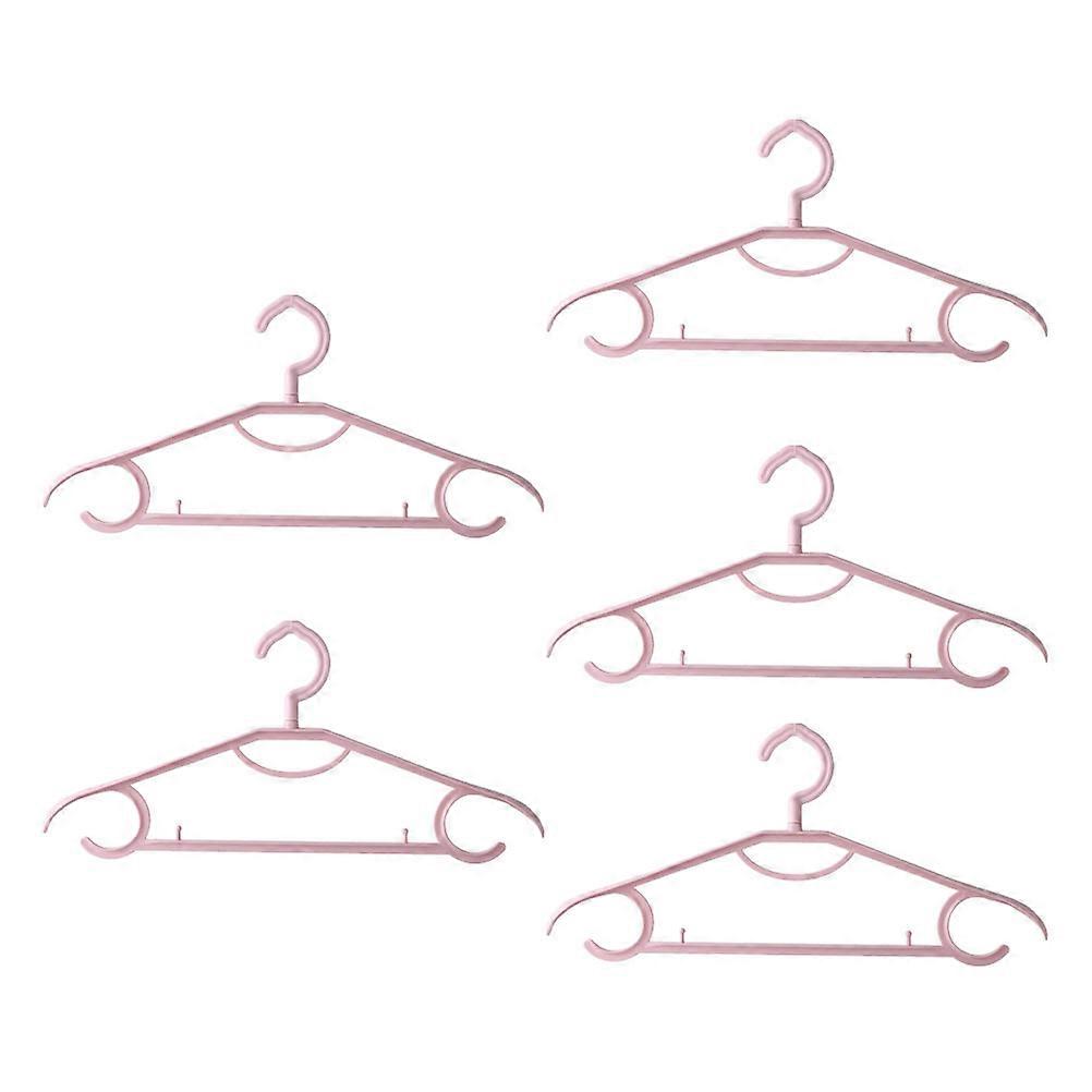 Space Saving Hangers For Clothes Plastic Bedroom Non-slip 5Pcs