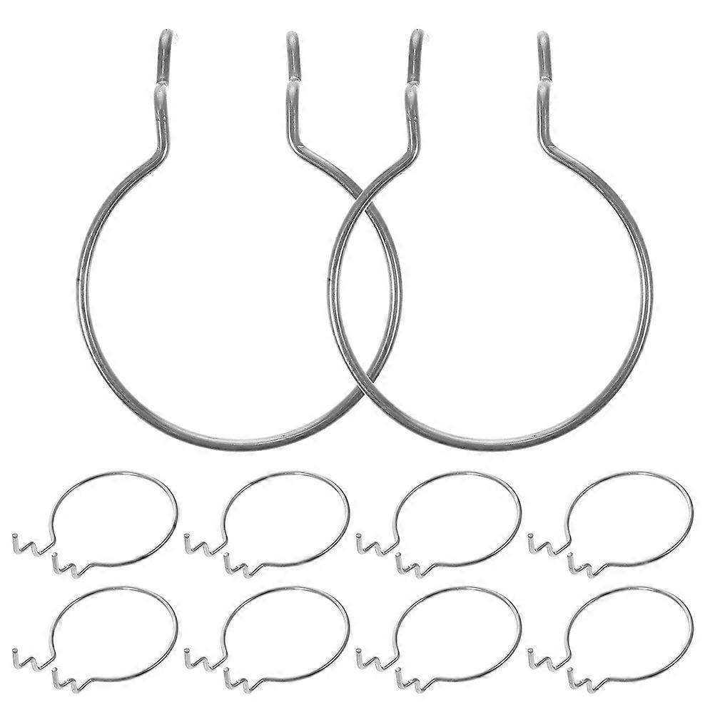 Peg Board Hanging Hooks For Bin Storage Space Inner Diameter 63Mm Durable Iron 24Pcs