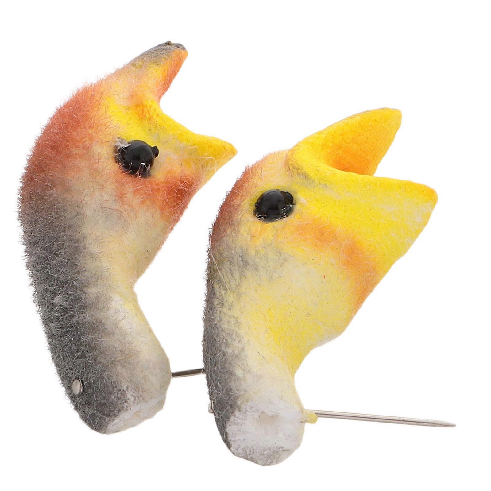 Simulation Swallow Head Ornament for Park Decoration and Learning 8Pcs