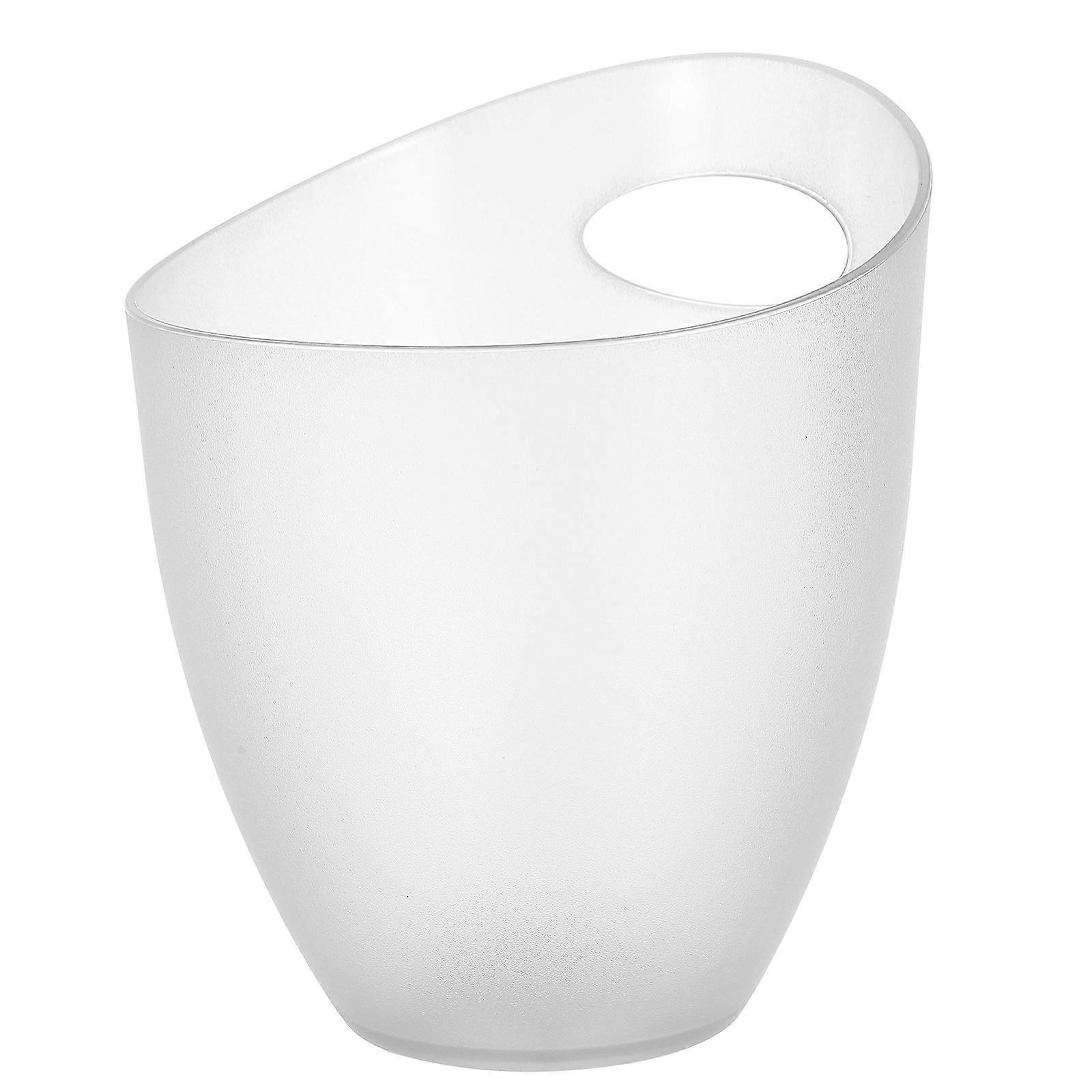 White Ice Bucket Ingot Beer Bucket for Storage 1Pcs Portable PP Material