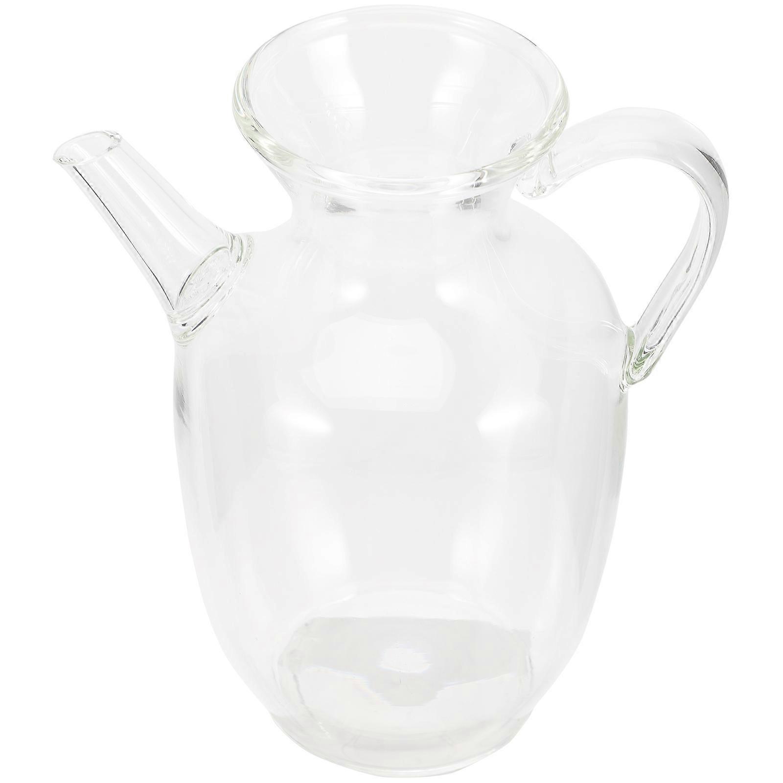 Glass Honey Pitcher Cold Water Pitcher for Storage Use 4Pcs Pack