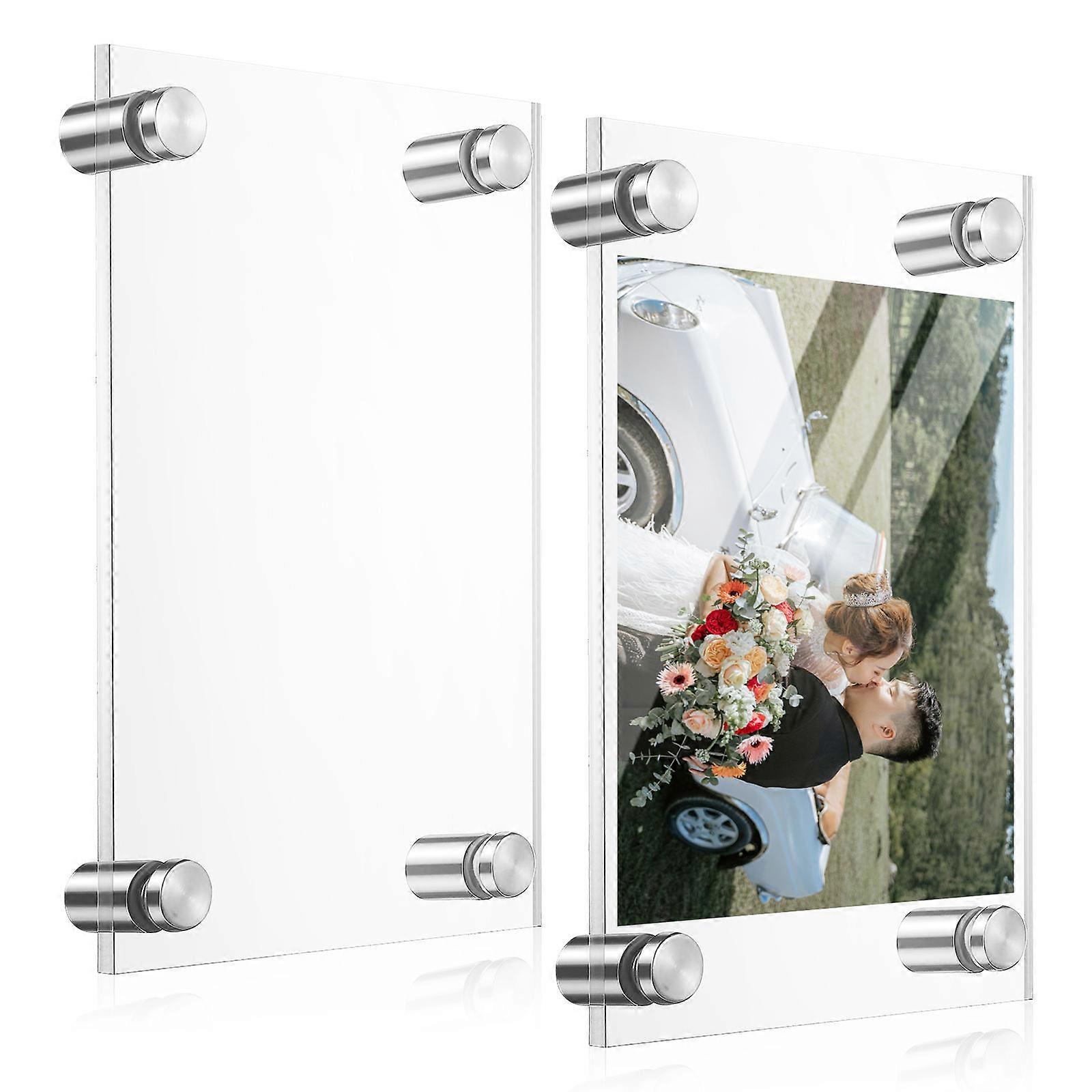 Clear Acrylic Frame Acrylic Picture Frame for Decoration 4Sets