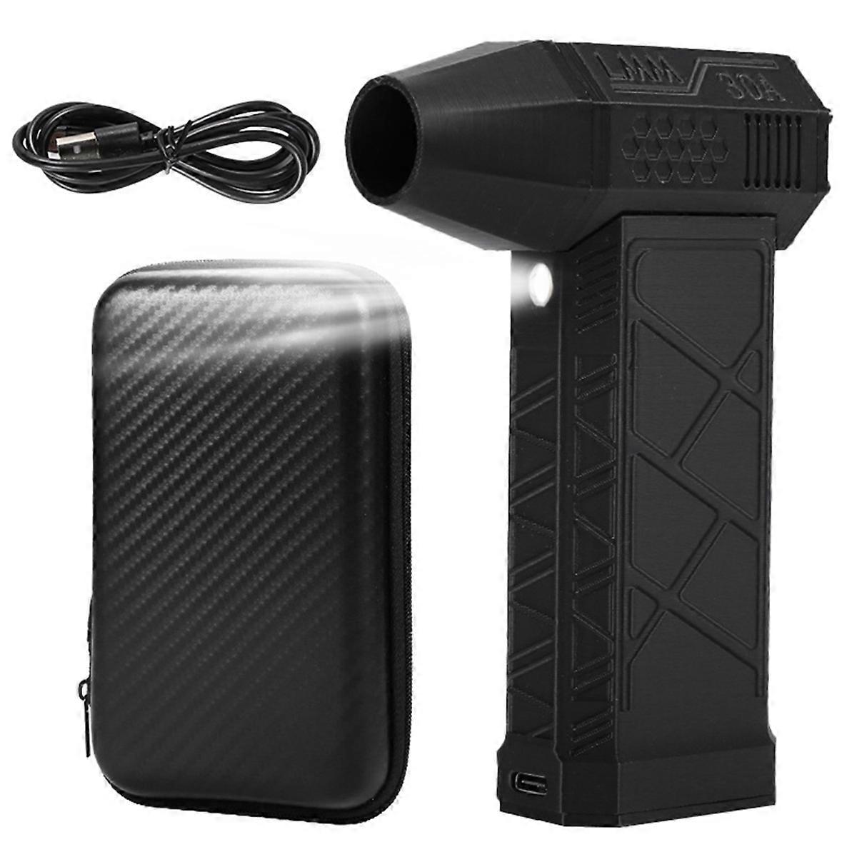 Fan Electric Air Duster Air Blower 130000RPM 52M/S Car Computer Cleaning Tool with Light