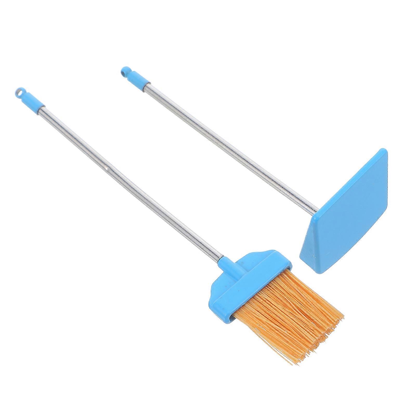 Mini Model Brooms And Dustpan Cleaning Tools For Crafts Halloween Enthusiasts 4 Sets Made Of Plastic