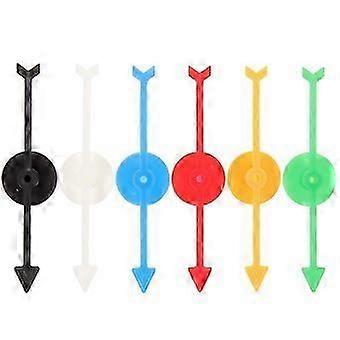 6pcs Interactive Game Spinners Colorful Plastic Game Spinners Multi-functional Board Game Spinners