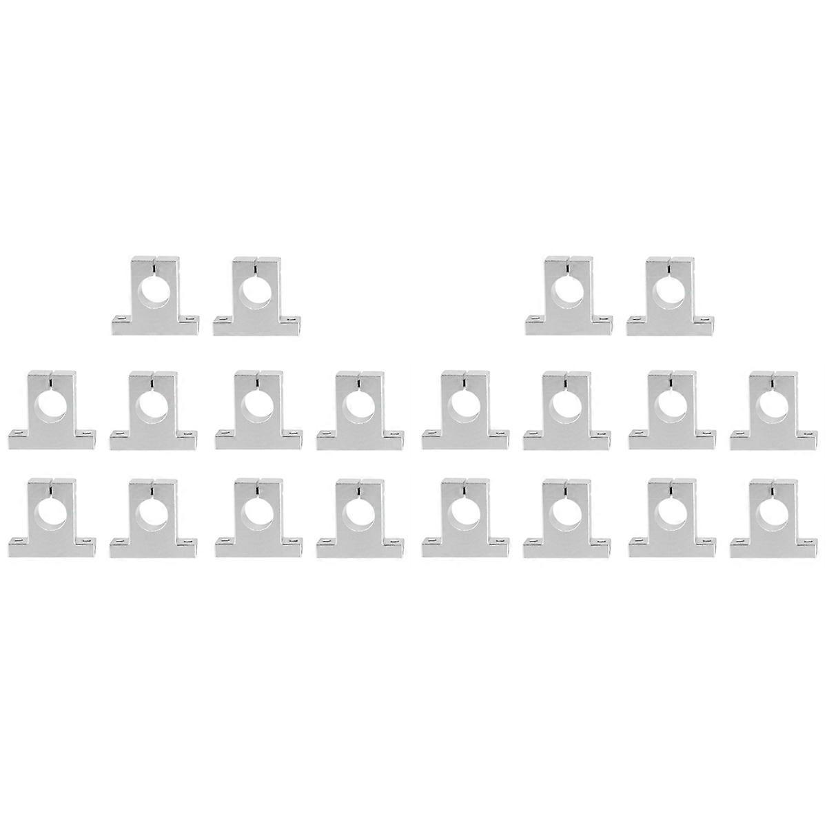 2 Pcs Linear Motion Rail Clamping Rod Rail Guide Support Shaft Bracket Coupling Mount