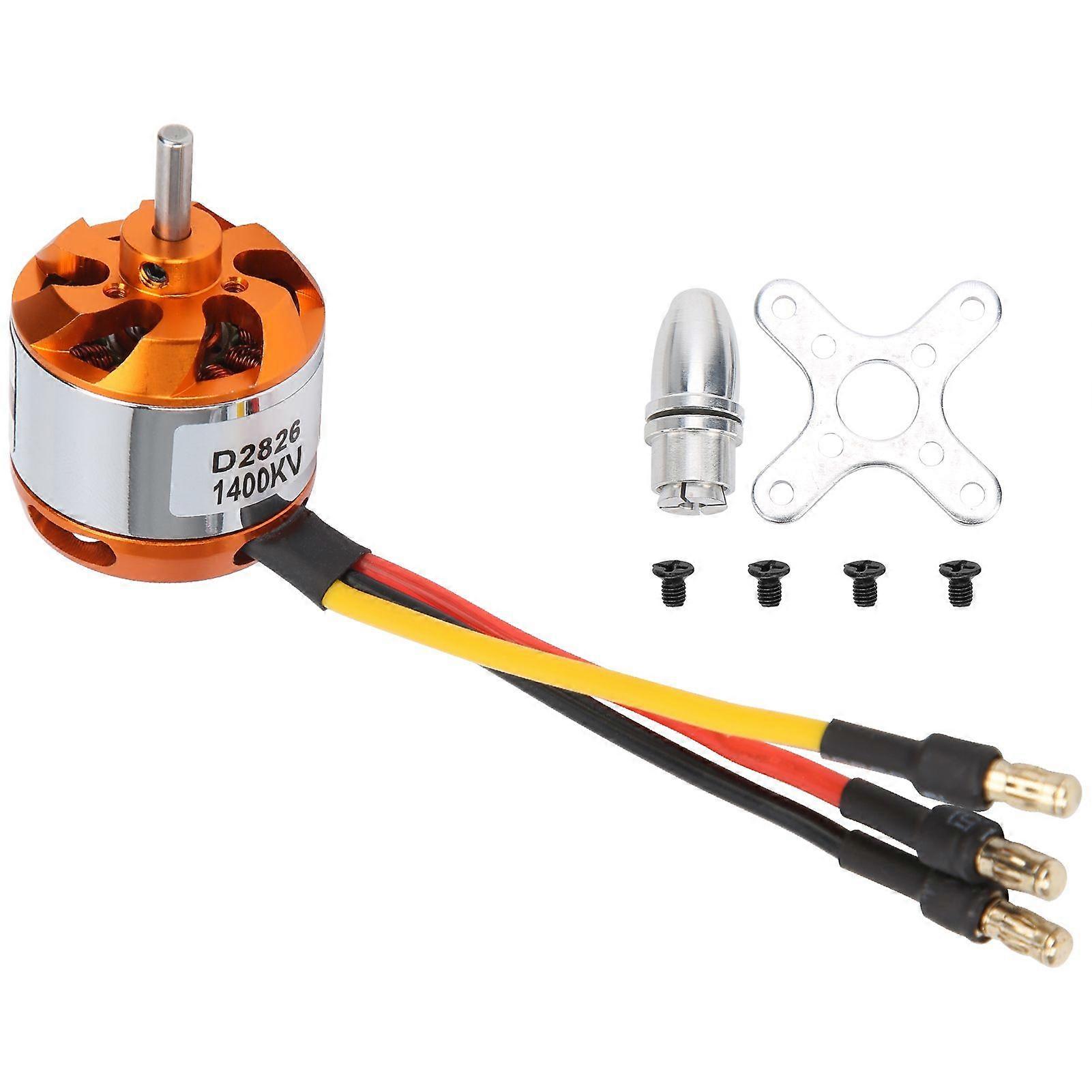 D2826 Brushless Motor with Adapter RC Motor Replacement for RC FixedWing Airplane(1400KV )