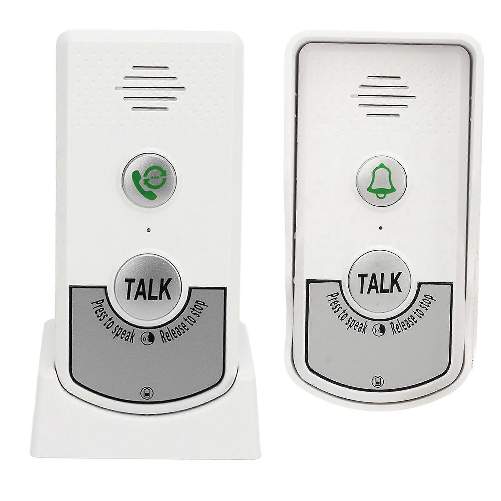 Wireless Intercom Doorbells 1000m Distance Excellent Chip White Voice Intercom Doorbells for Homes Hotels Villas Factories