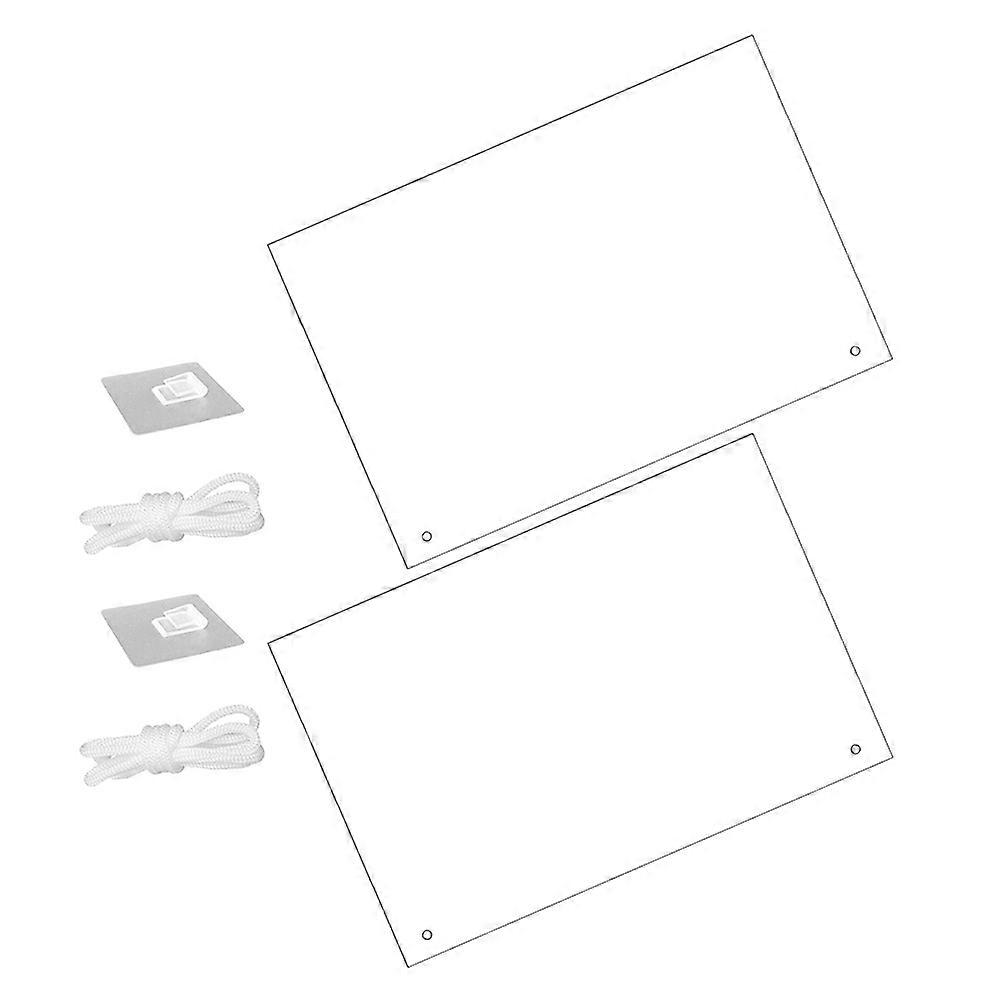 Clear Acrylic Erase Board for Writing Use 4Pcs Transparent Office and Home
