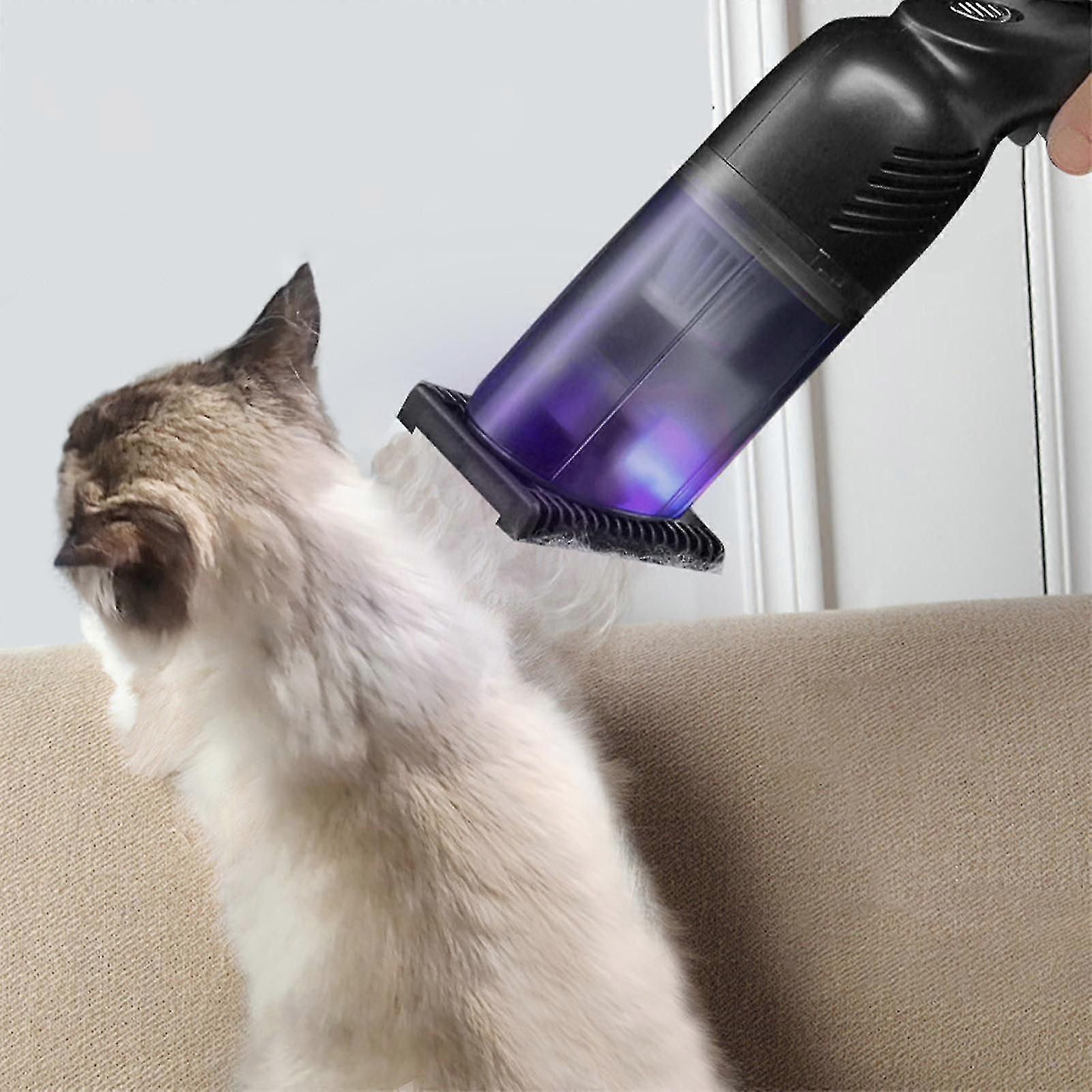 Rechargeable Pet Vacuum Cleaner with Reusable Filter, Powerful Stair Cleaning Function