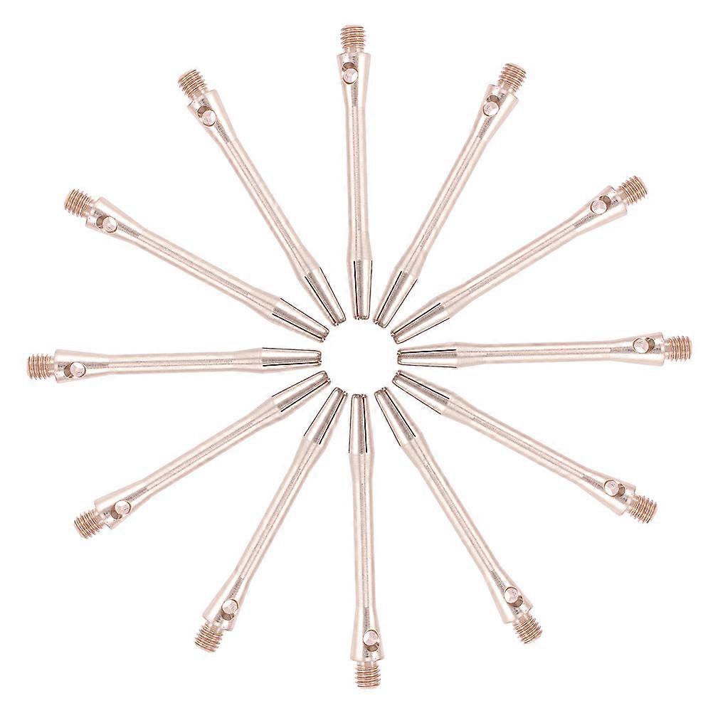 Playing Aluminum Dart Shafts 12Pcs Pink Metal Dart Rods Replacement