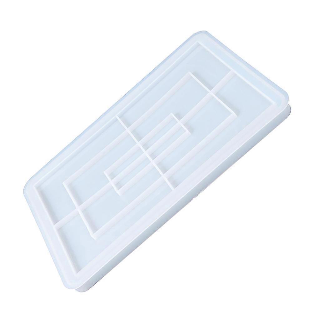 Silicone Crystal Epoxy Tray Mold for DIY Crafting White Mold