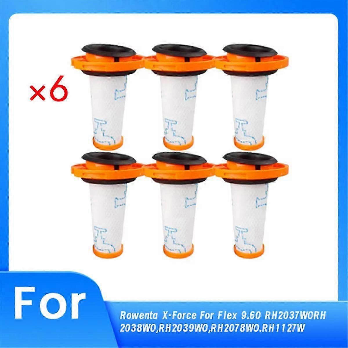 6 Stk. Filter für Rowenta X-FORCE FLEX 9.60 Akku-Staubsauger